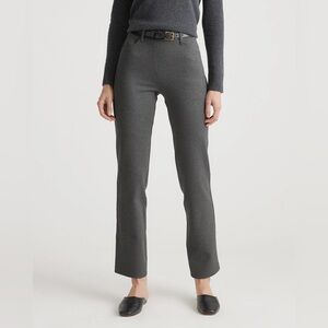 Quince Ultra-Stretch Ponte Straight Leg 4-Pocket Pants | Charcoal Grey | SP